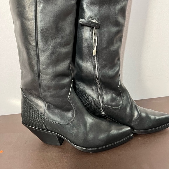 BUTTERO OVER THE KNEE  LEATHER BOOTS - Picture 15 of 16